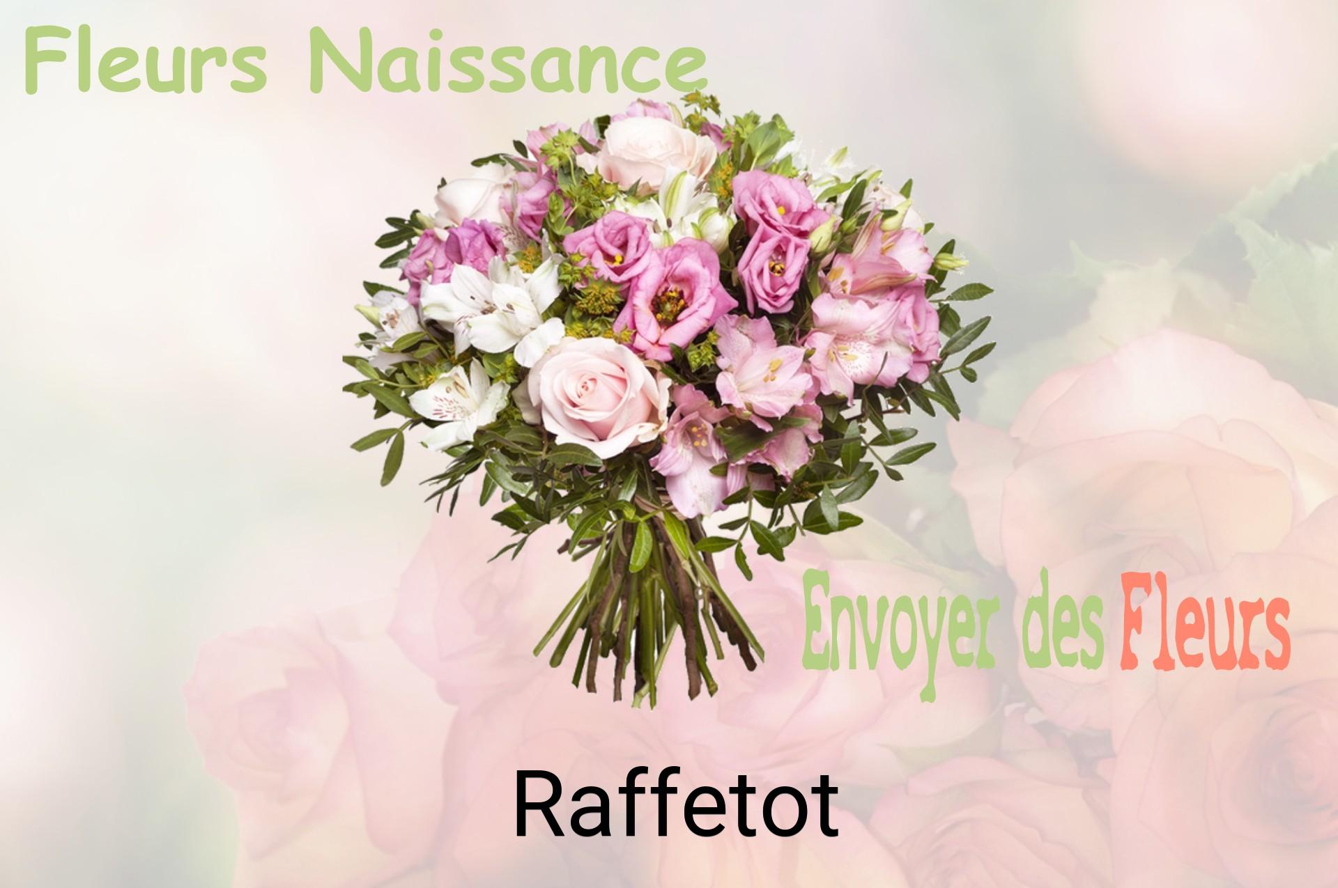 Bouquet de fleurs de naissance livré à Raffetot